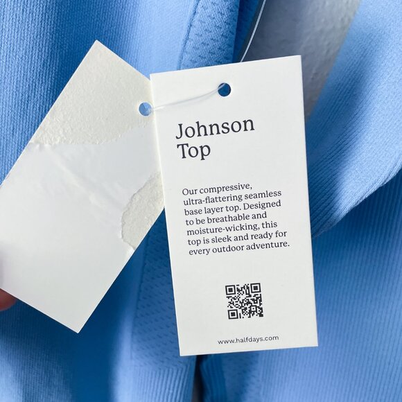 Halfdays Johnson Top in Forget Me Not Blue Size L NWT* - Picture 4 of 14